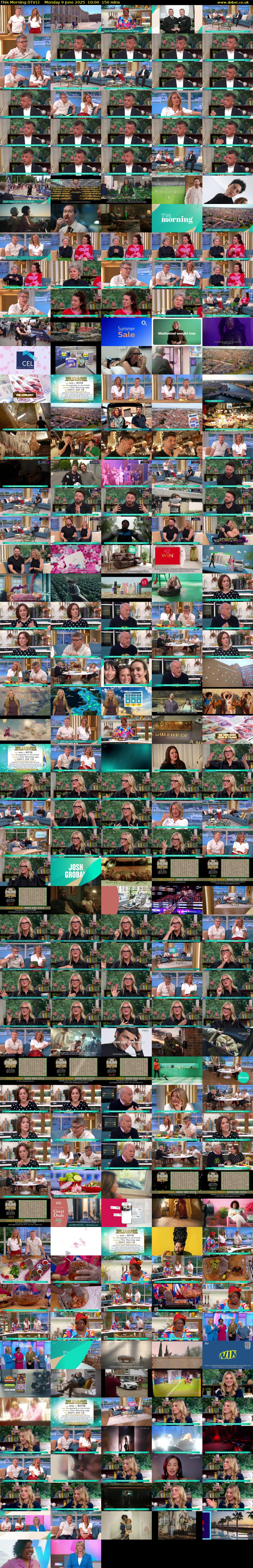 This Morning (ITV1) Monday 9 June 2025 10:00 - 12:30