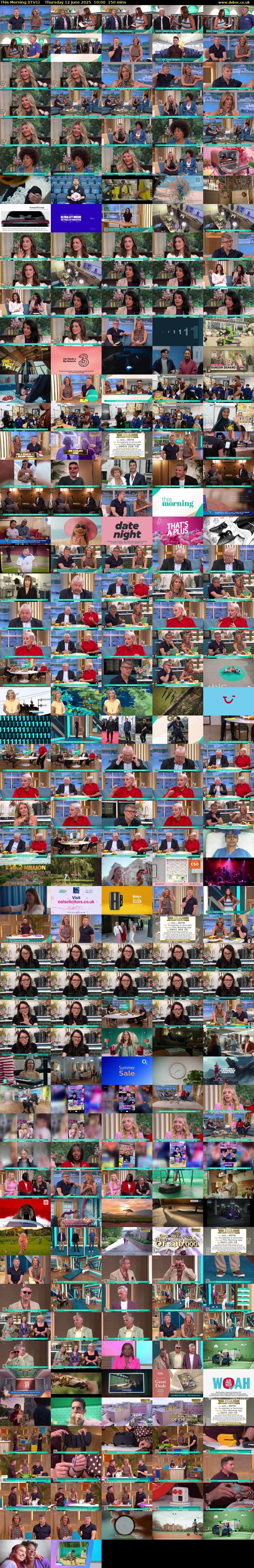 This Morning (ITV1) Thursday 12 June 2025 10:00 - 12:30