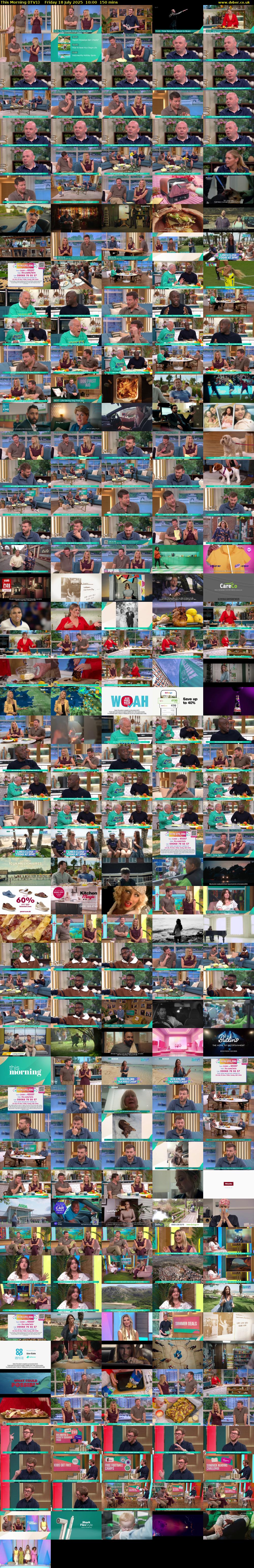 This Morning (ITV1) Friday 18 July 2025 10:00 - 12:30