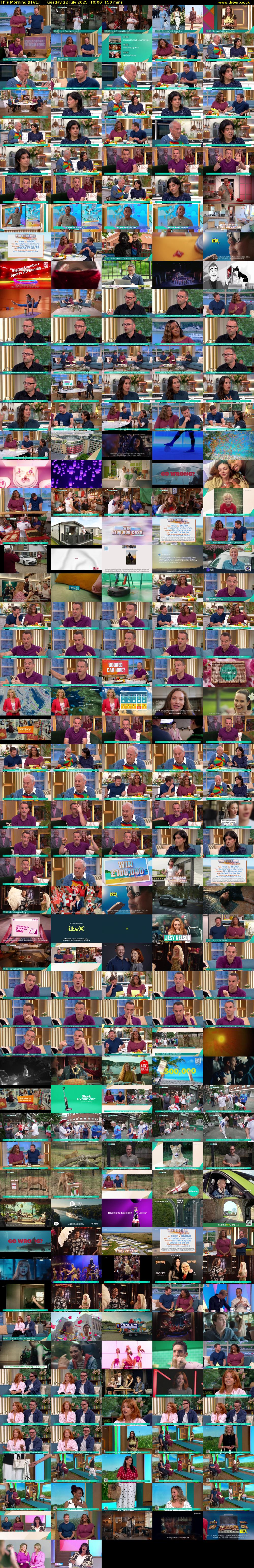 This Morning (ITV1) Tuesday 22 July 2025 10:00 - 12:30