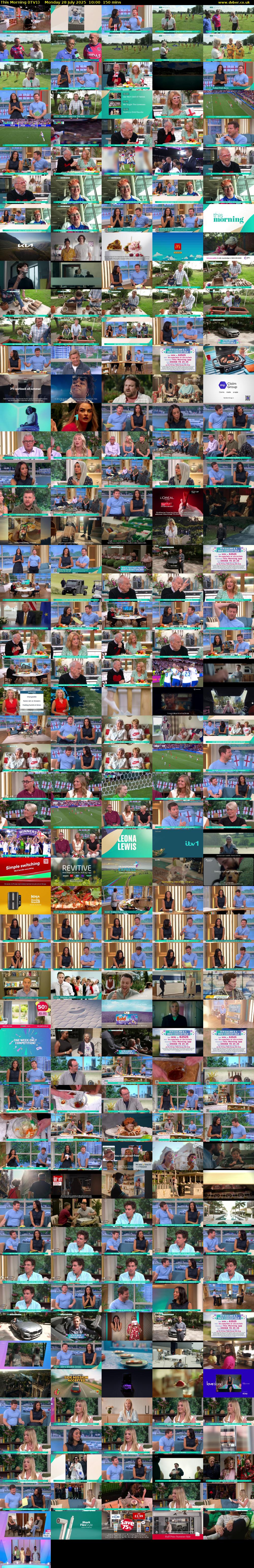 This Morning (ITV1) Monday 28 July 2025 10:00 - 12:30