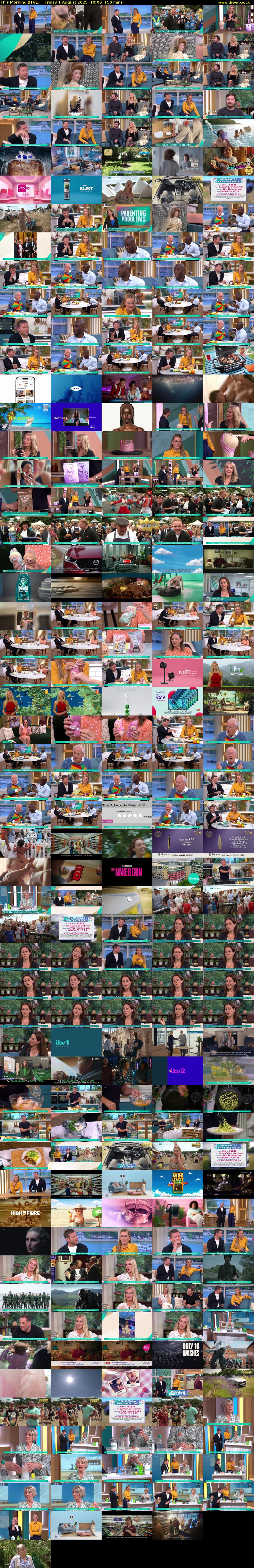 This Morning (ITV1) Friday 1 August 2025 10:00 - 12:30