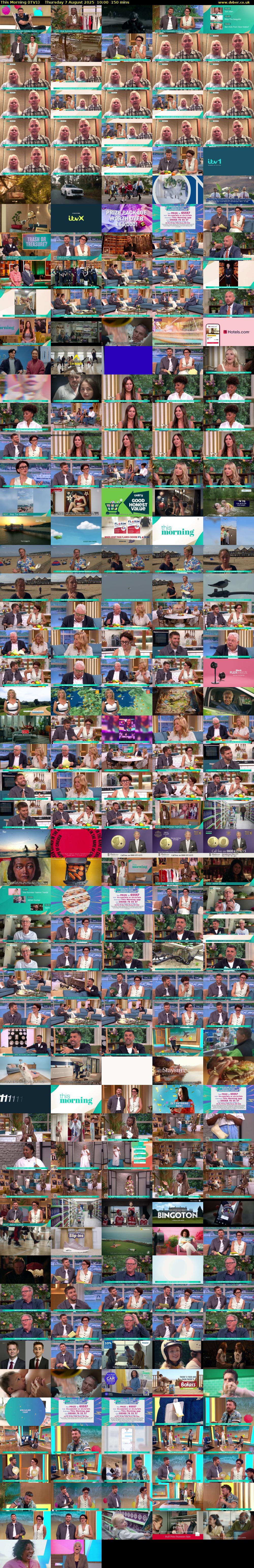 This Morning (ITV1) Thursday 7 August 2025 10:00 - 12:30