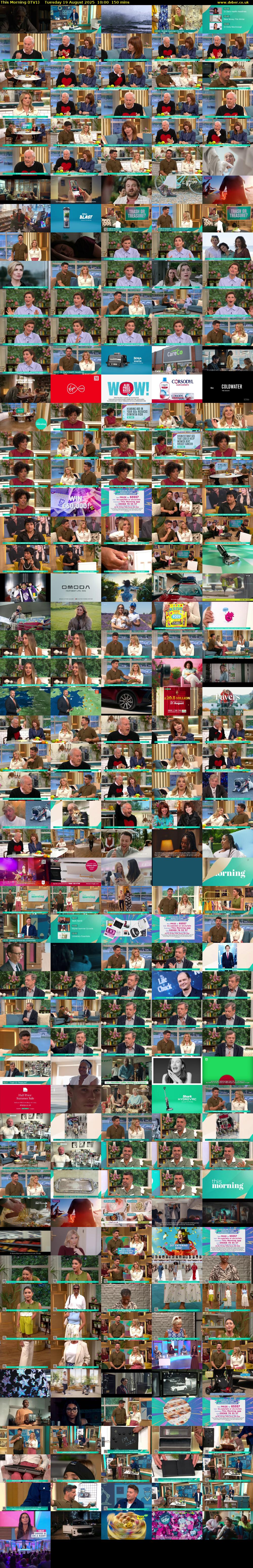 This Morning (ITV1) Tuesday 19 August 2025 10:00 - 12:30