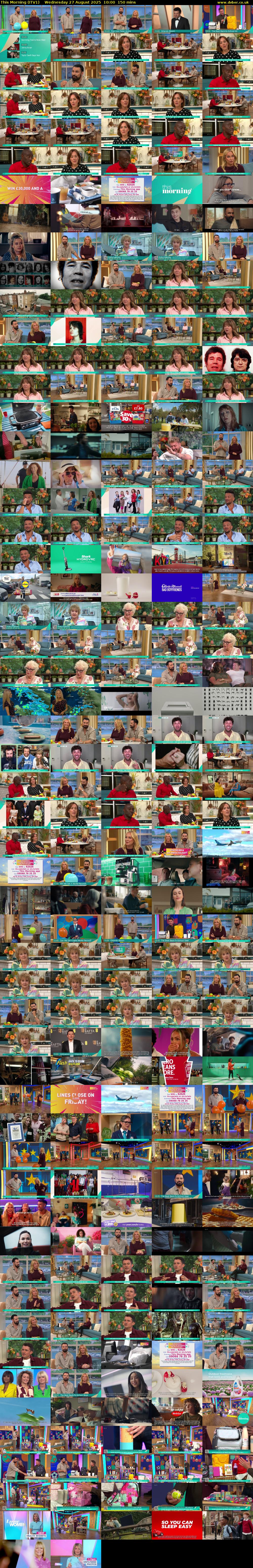 This Morning (ITV1) Wednesday 27 August 2025 10:00 - 12:30