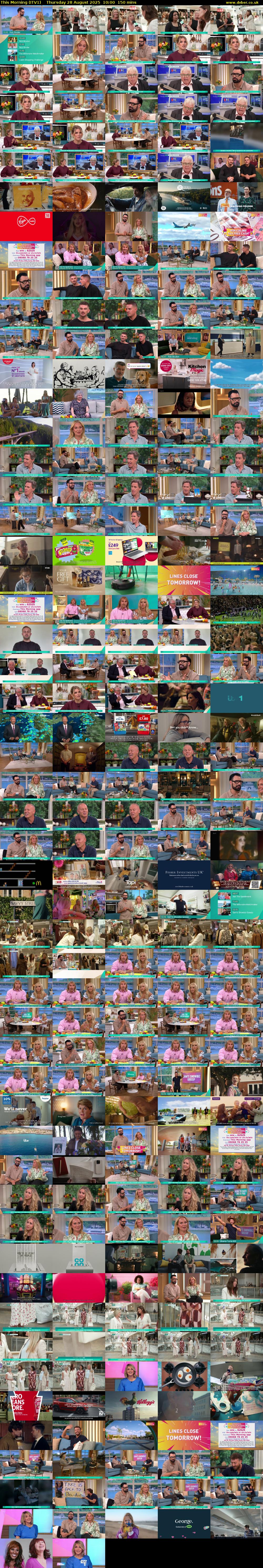 This Morning (ITV1) Thursday 28 August 2025 10:00 - 12:30