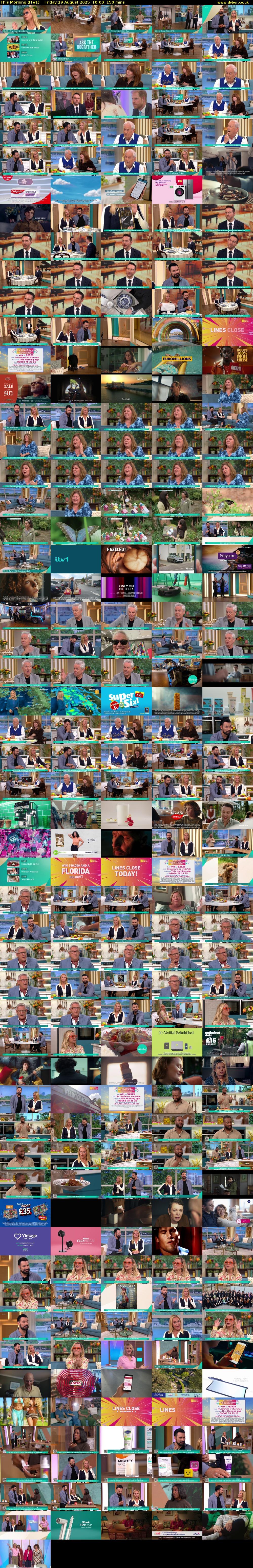 This Morning (ITV1) Friday 29 August 2025 10:00 - 12:30