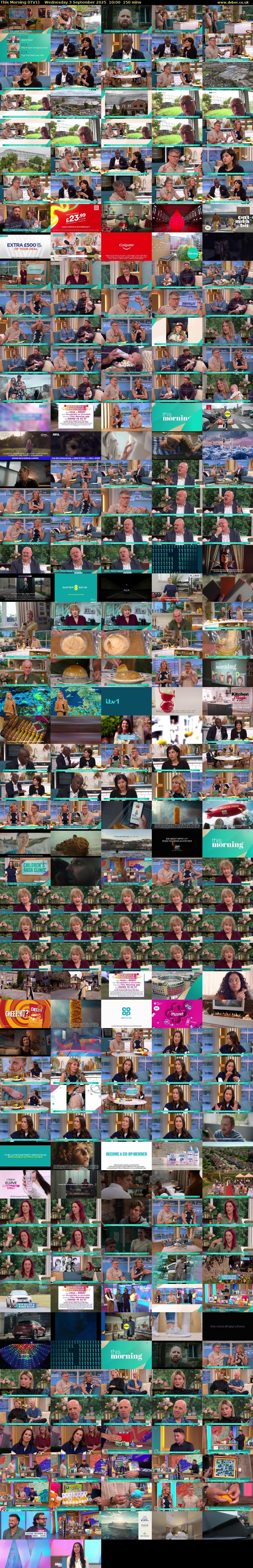 This Morning (ITV1) Wednesday 3 September 2025 10:00 - 12:30