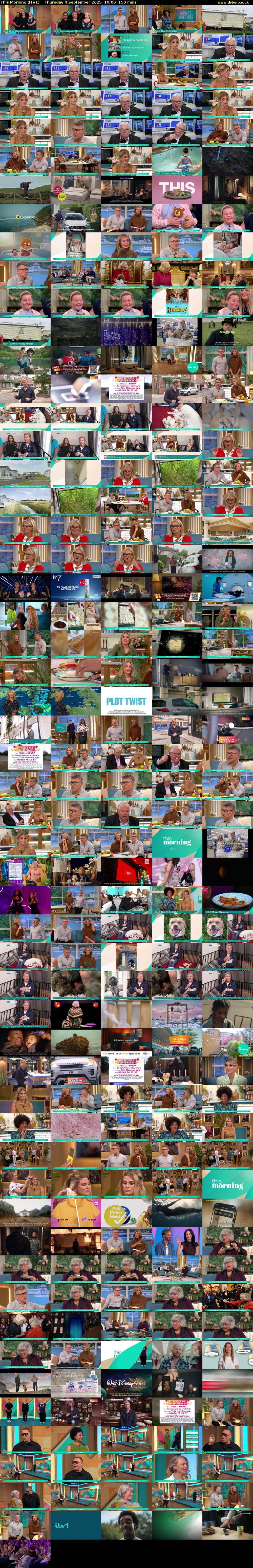 This Morning (ITV1) Thursday 4 September 2025 10:00 - 12:30