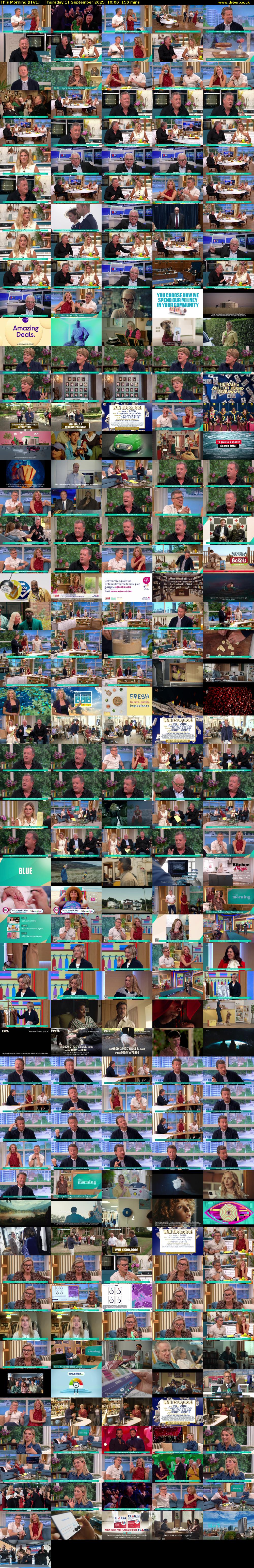 This Morning (ITV1) Thursday 11 September 2025 10:00 - 12:30