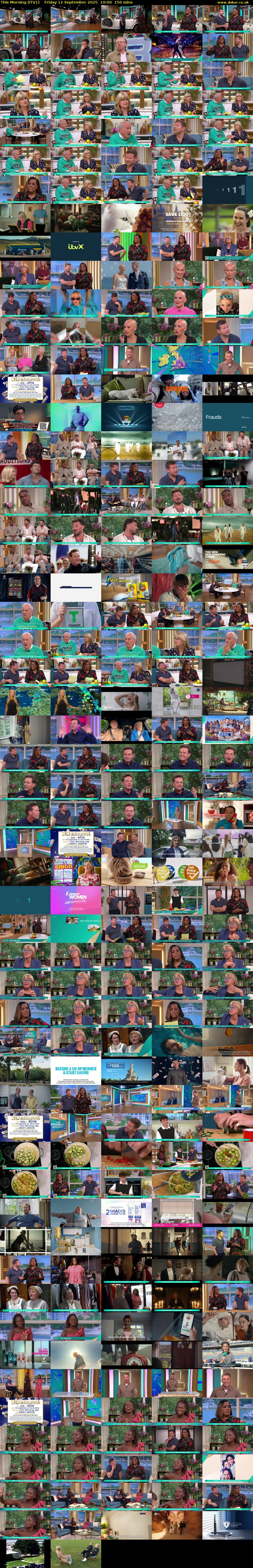 This Morning (ITV1) Friday 12 September 2025 10:00 - 12:30