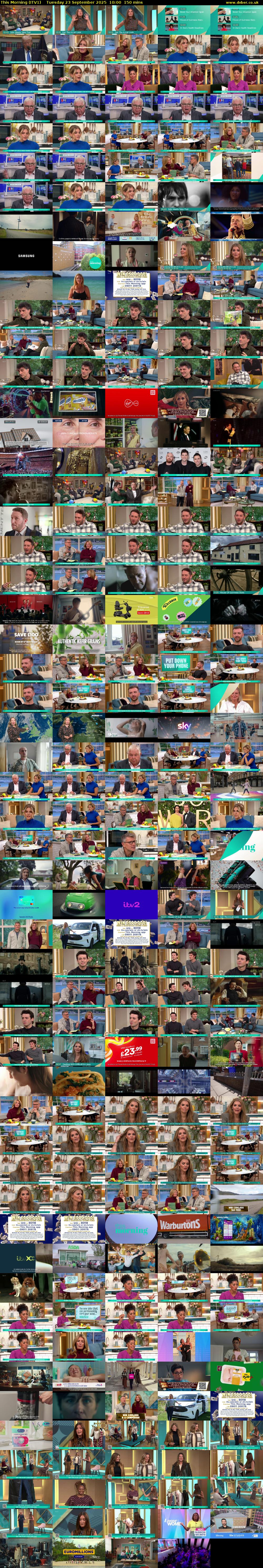 This Morning (ITV1) Tuesday 23 September 2025 10:00 - 12:30