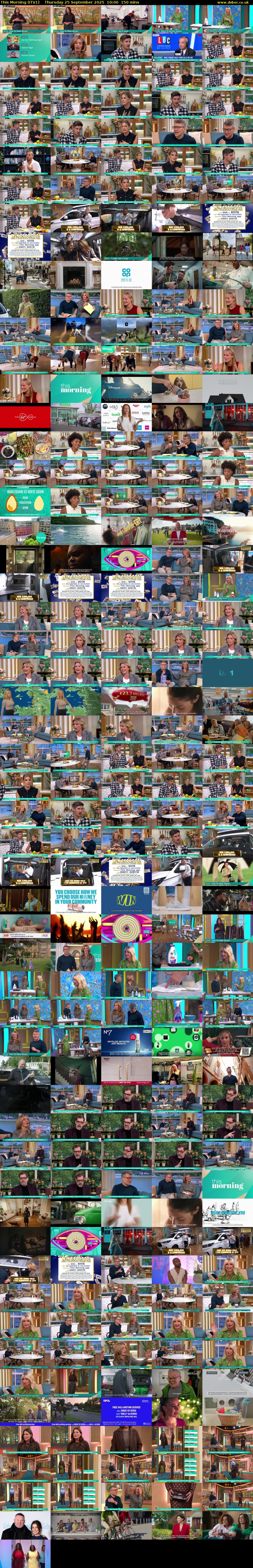This Morning (ITV1) Thursday 25 September 2025 10:00 - 12:30