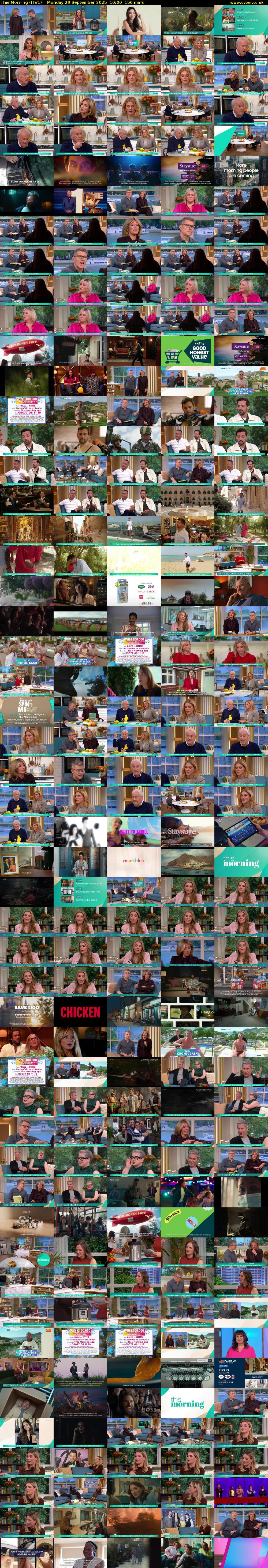 This Morning (ITV1) Monday 29 September 2025 10:00 - 12:30