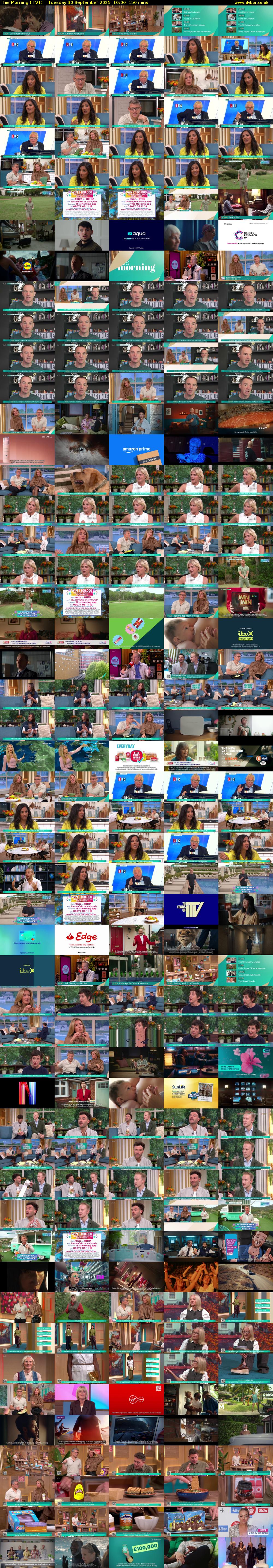This Morning (ITV1) Tuesday 30 September 2025 10:00 - 12:30