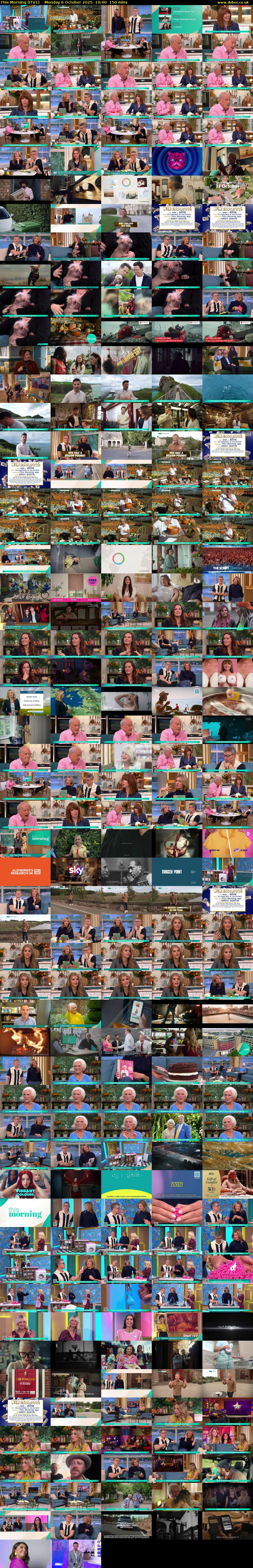 This Morning (ITV1) Monday 6 October 2025 10:00 - 12:30