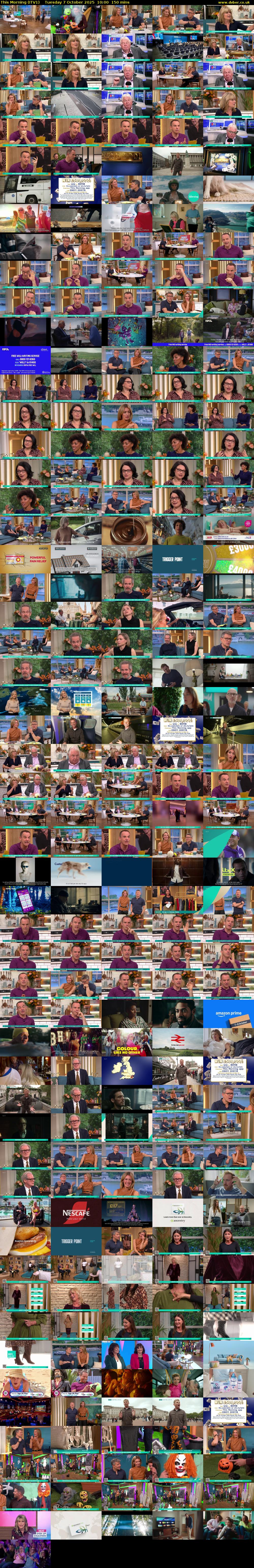 This Morning (ITV1) Tuesday 7 October 2025 10:00 - 12:30
