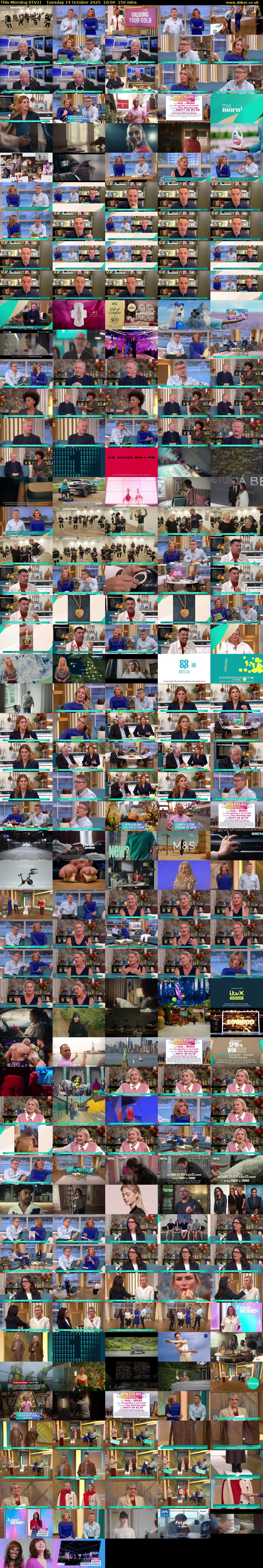 This Morning (ITV1) Tuesday 14 October 2025 10:00 - 12:30