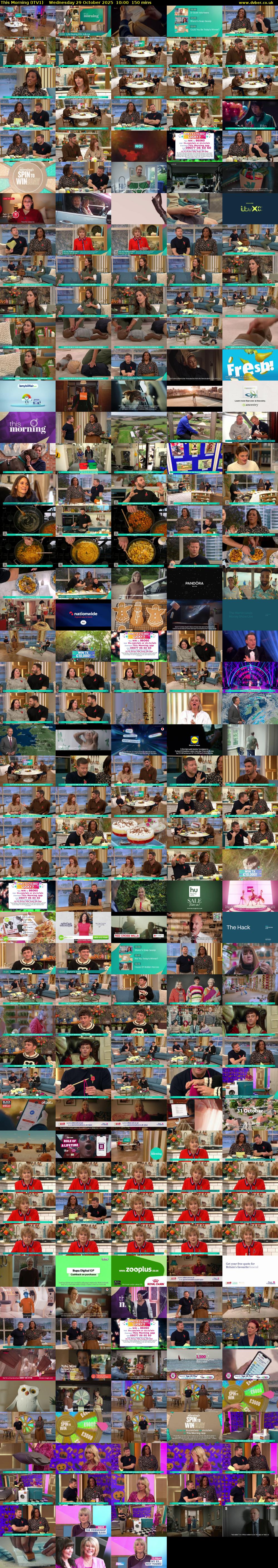 This Morning (ITV1) Wednesday 29 October 2025 10:00 - 12:30