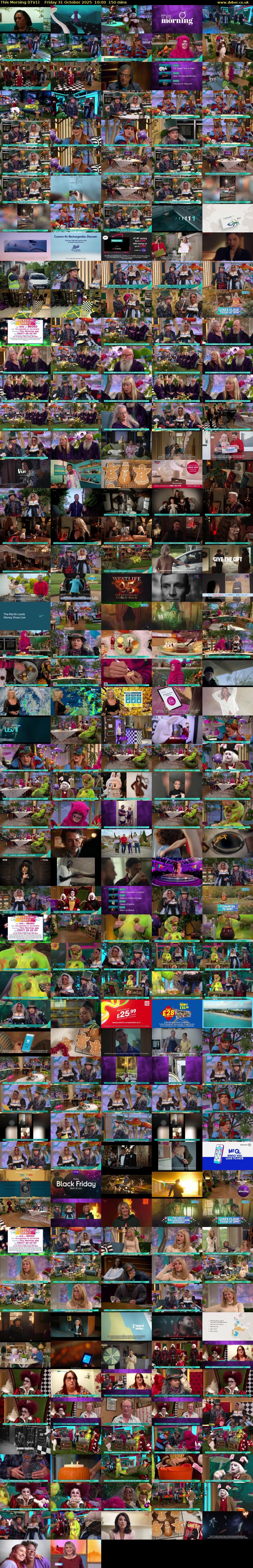 This Morning (ITV1) Friday 31 October 2025 10:00 - 12:30