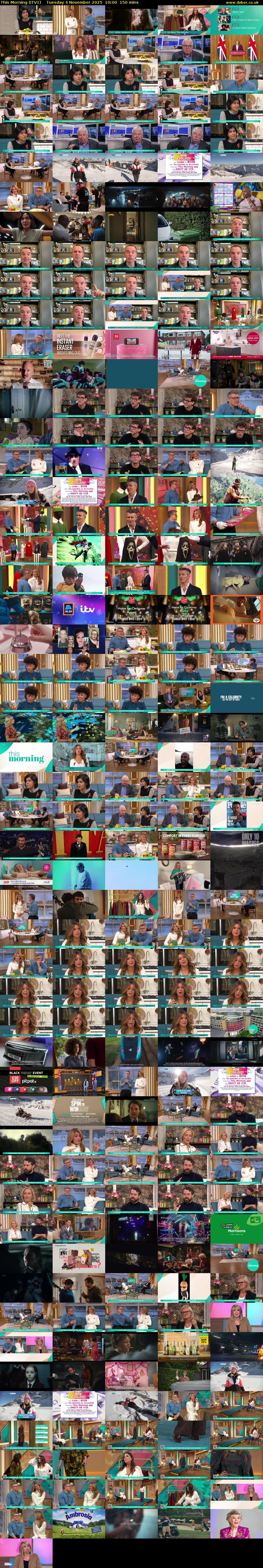 This Morning (ITV1) Tuesday 4 November 2025 10:00 - 12:30