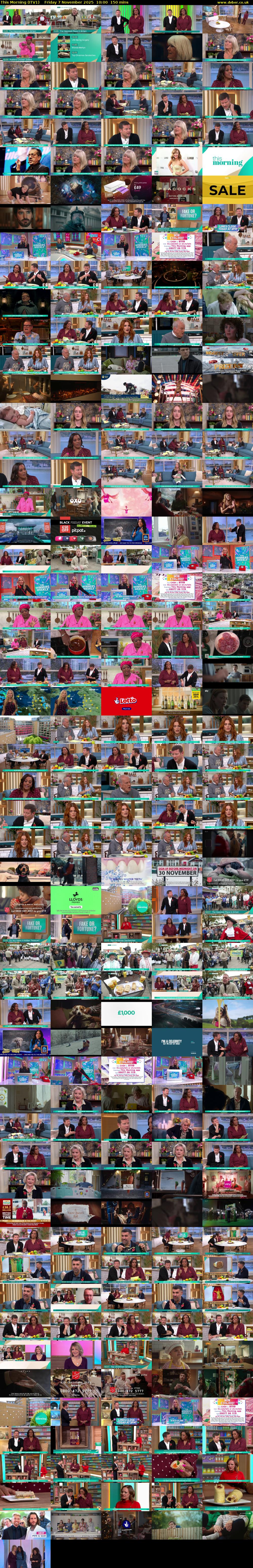 This Morning (ITV1) Friday 7 November 2025 10:00 - 12:30