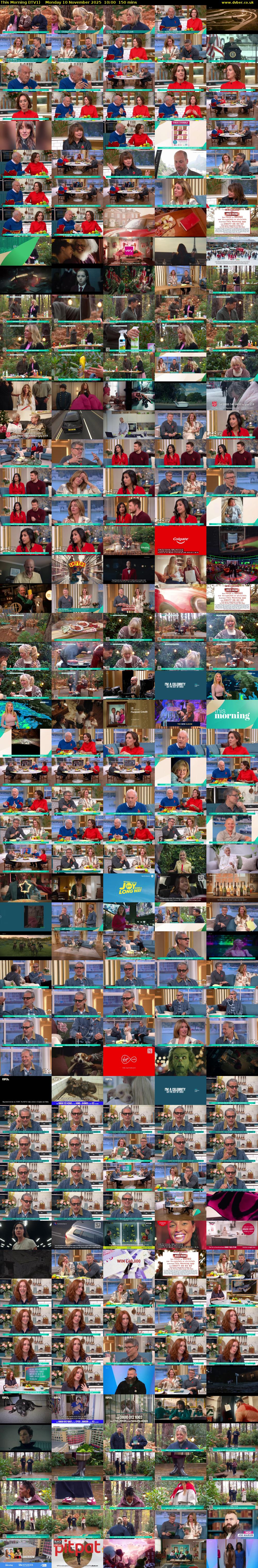 This Morning (ITV1) Monday 10 November 2025 10:00 - 12:30