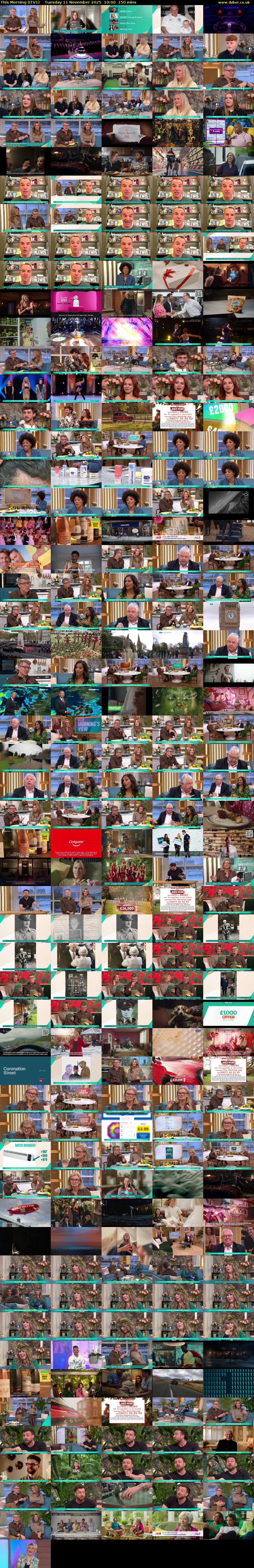 This Morning (ITV1) Tuesday 11 November 2025 10:00 - 12:30