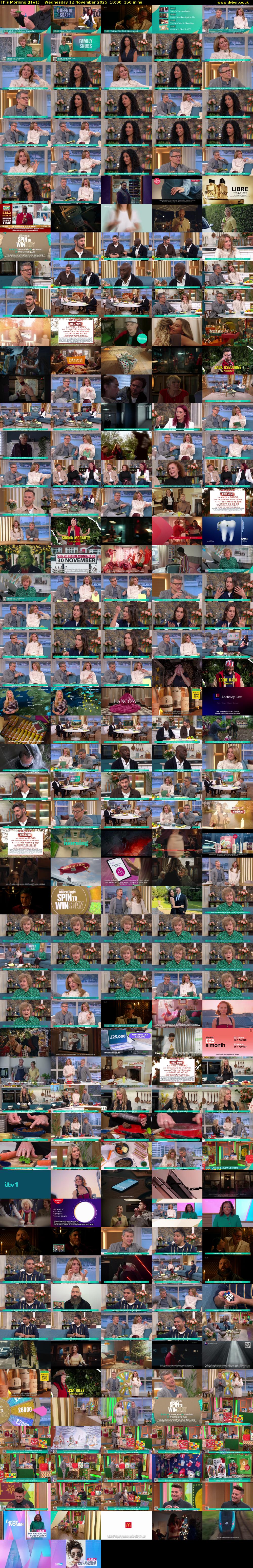 This Morning (ITV1) Wednesday 12 November 2025 10:00 - 12:30