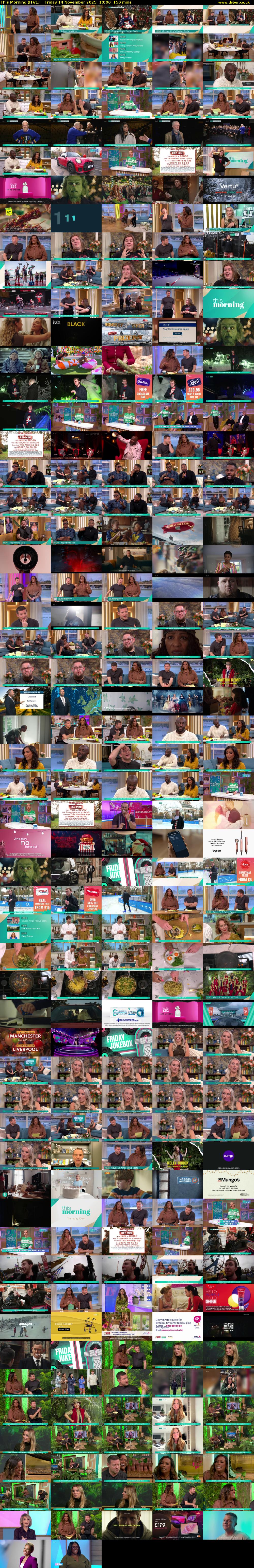 This Morning (ITV1) Friday 14 November 2025 10:00 - 12:30