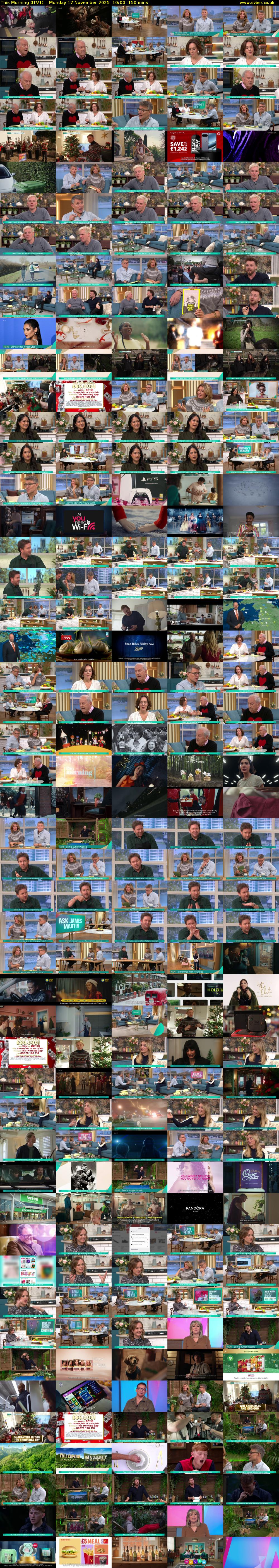 This Morning (ITV1) Monday 17 November 2025 10:00 - 12:30