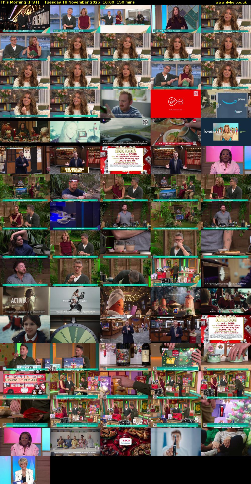 This Morning (ITV1) Tuesday 18 November 2025 10:00 - 12:30