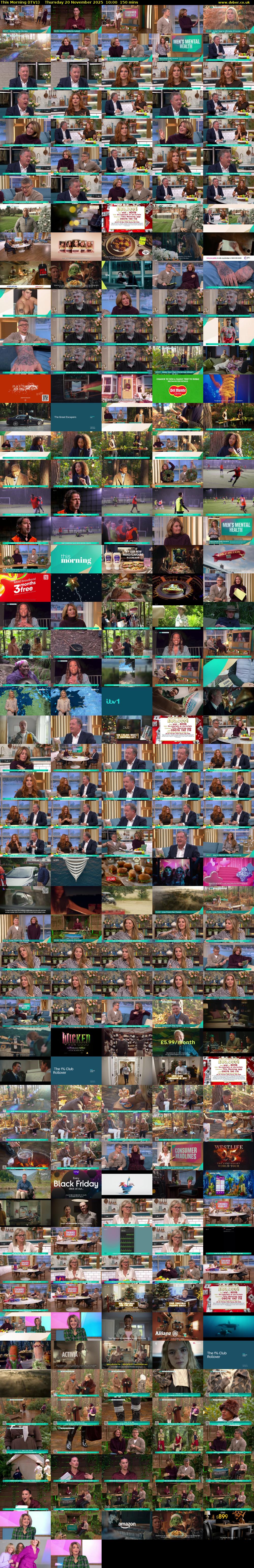 This Morning (ITV1) Thursday 20 November 2025 10:00 - 12:30