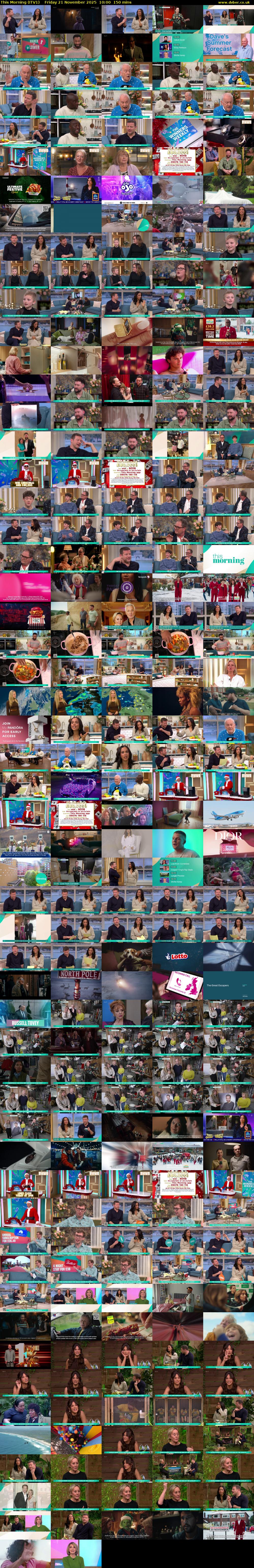 This Morning (ITV1) Friday 21 November 2025 10:00 - 12:30