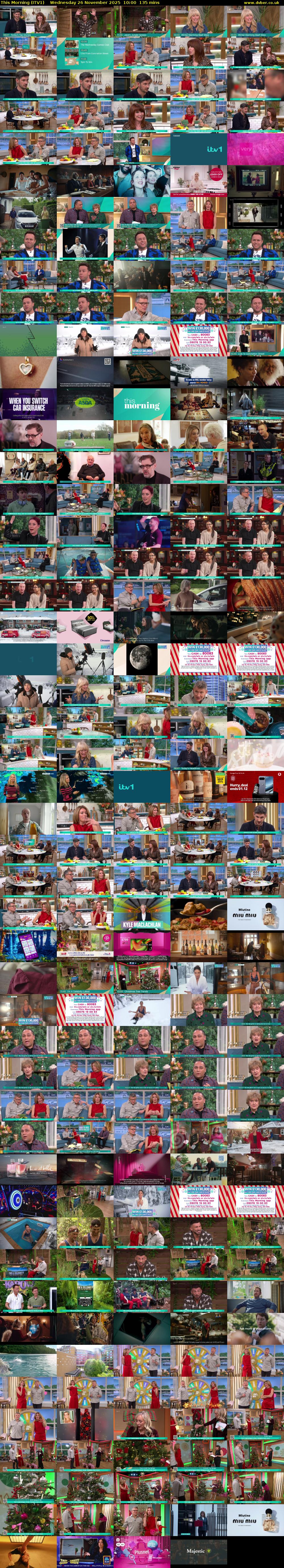 This Morning (ITV1) Wednesday 26 November 2025 10:00 - 12:15