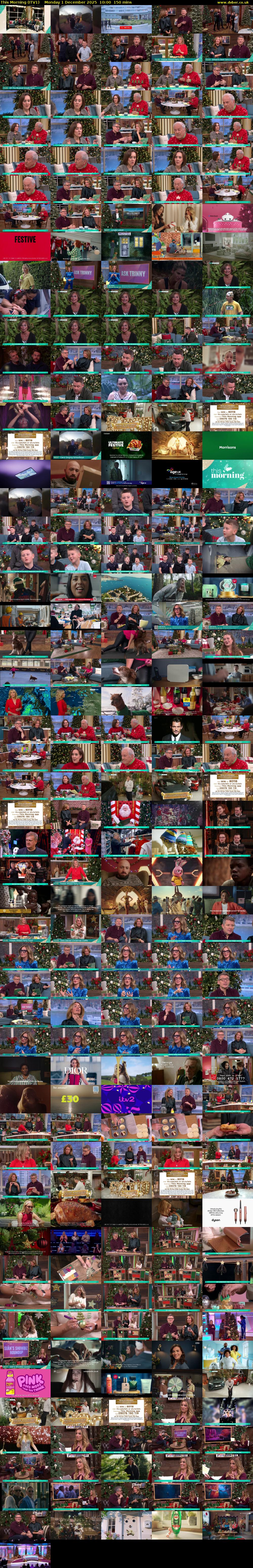 This Morning (ITV1) Monday 1 December 2025 10:00 - 12:30