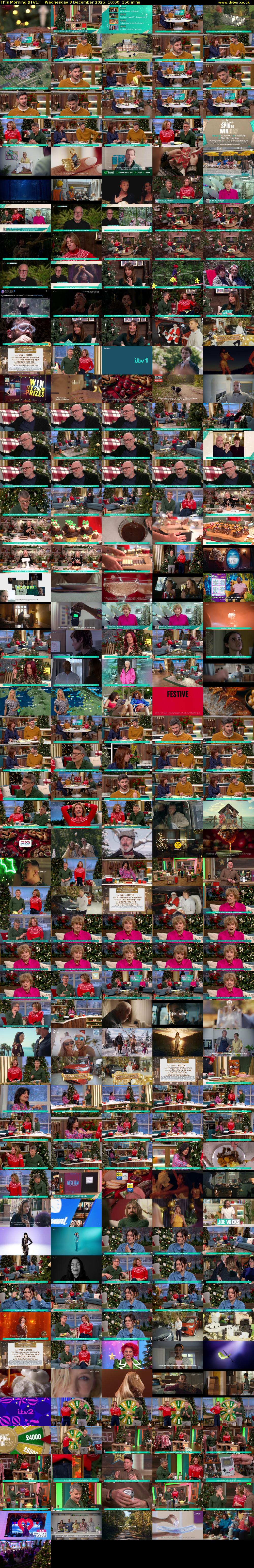 This Morning (ITV1) Wednesday 3 December 2025 10:00 - 12:30