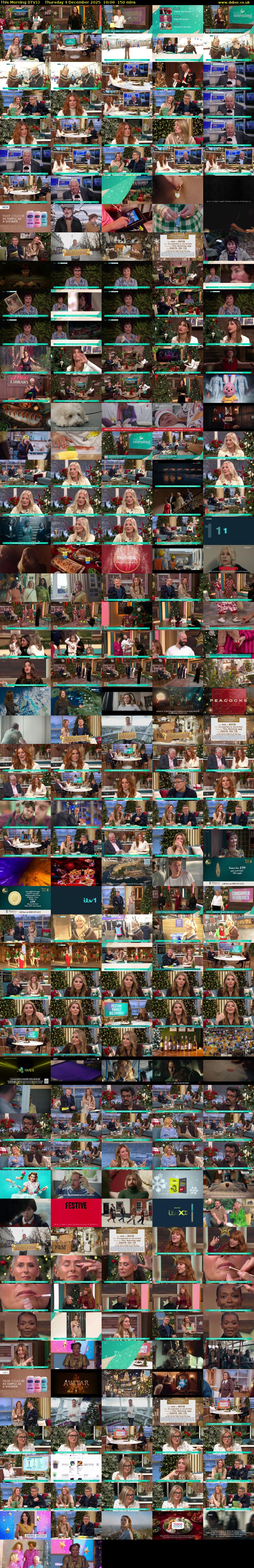 This Morning (ITV1) Thursday 4 December 2025 10:00 - 12:30
