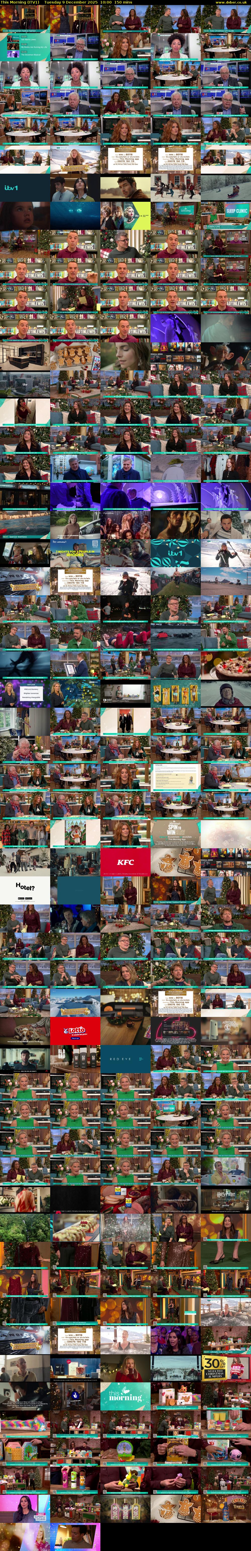This Morning (ITV1) Tuesday 9 December 2025 10:00 - 12:30