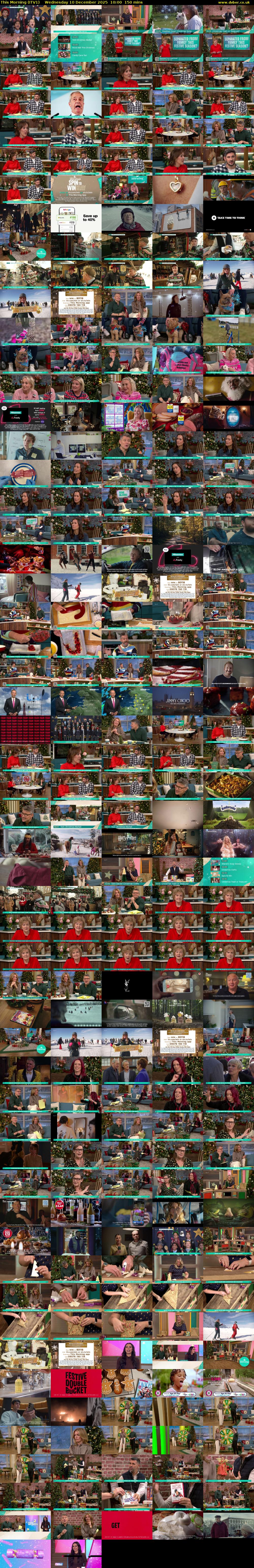 This Morning (ITV1) Wednesday 10 December 2025 10:00 - 12:30