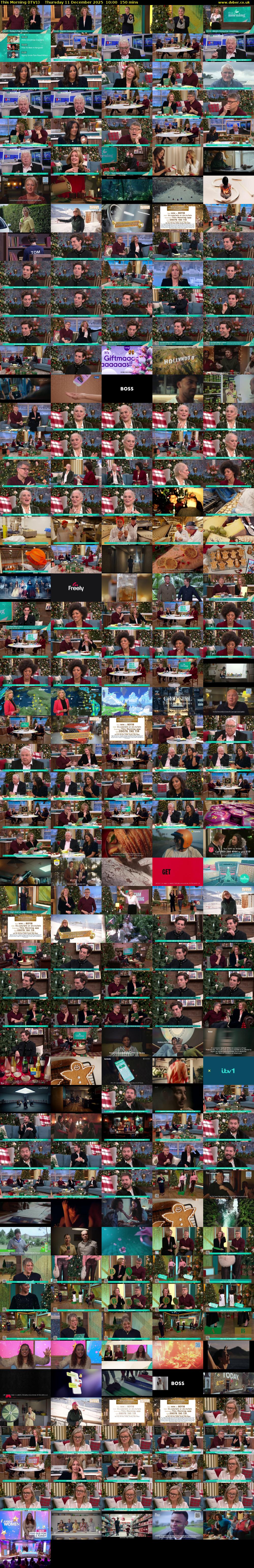 This Morning (ITV1) Thursday 11 December 2025 10:00 - 12:30