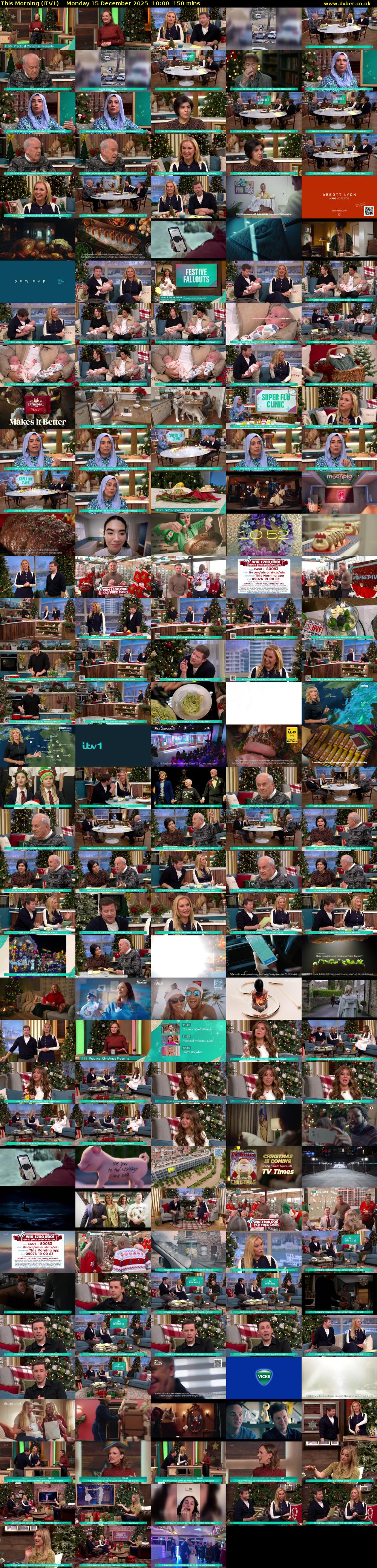 This Morning (ITV1) Monday 15 December 2025 10:00 - 12:30