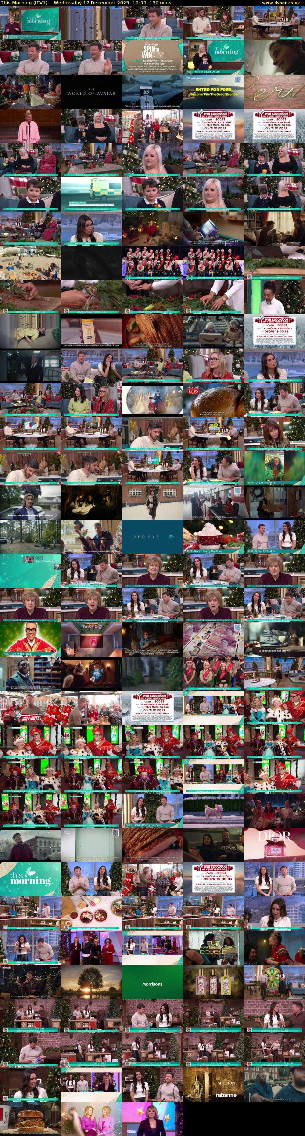 This Morning (ITV1) Wednesday 17 December 2025 10:00 - 12:30