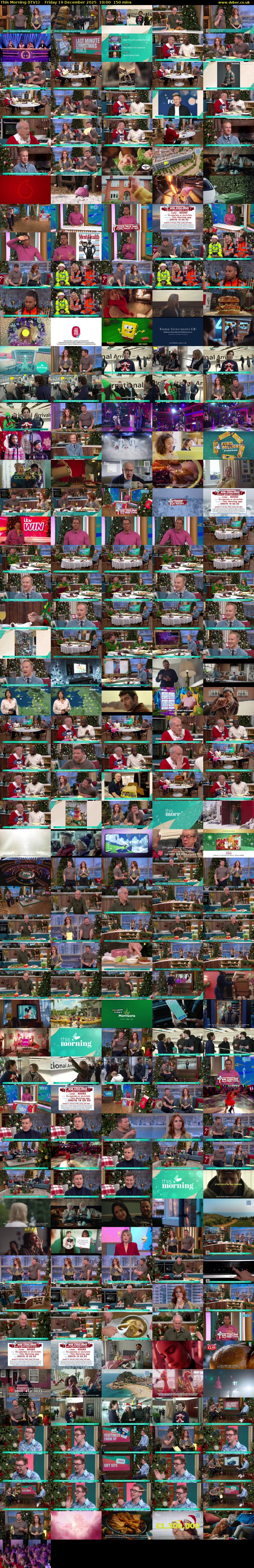 This Morning (ITV1) Friday 19 December 2025 10:00 - 12:30
