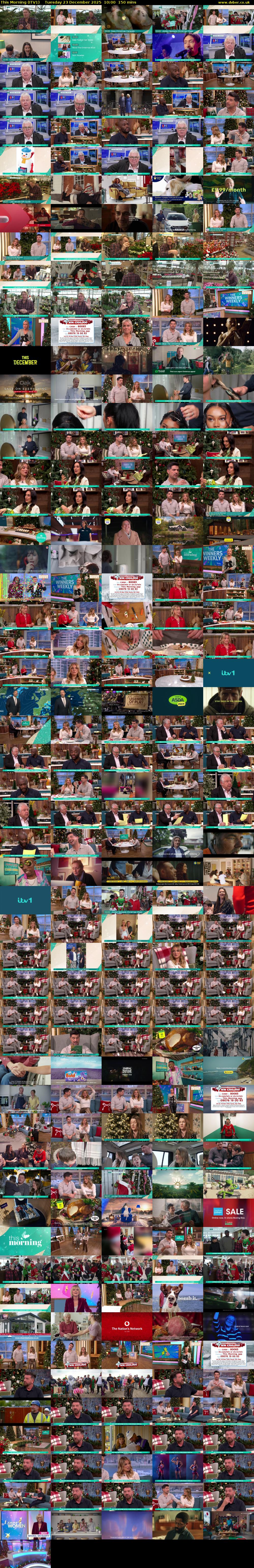 This Morning (ITV1) Tuesday 23 December 2025 10:00 - 12:30