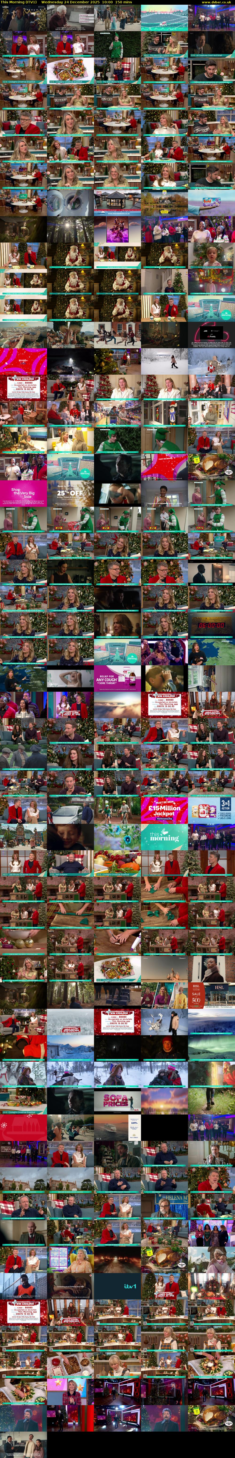 This Morning (ITV1) Wednesday 24 December 2025 10:00 - 12:30