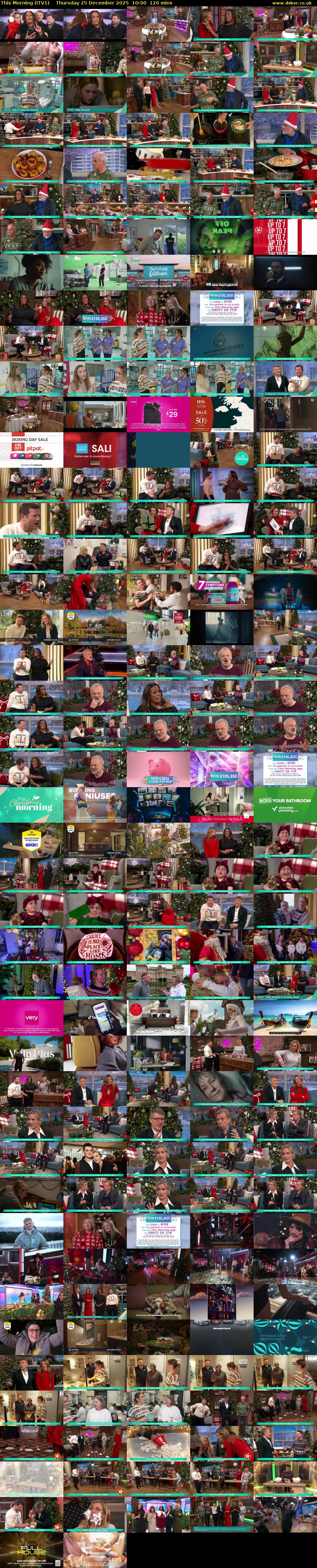 This Morning (ITV1) Thursday 25 December 2025 10:00 - 12:00