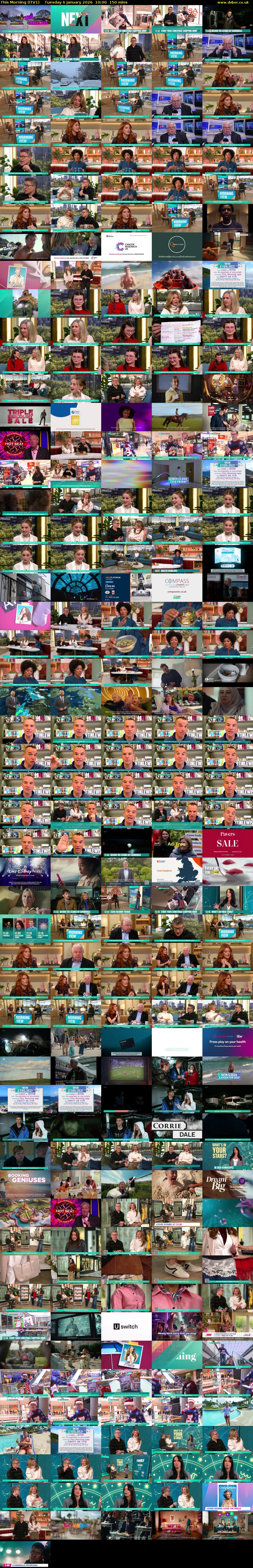 This Morning (ITV1) Tuesday 6 January 2026 10:00 - 12:30