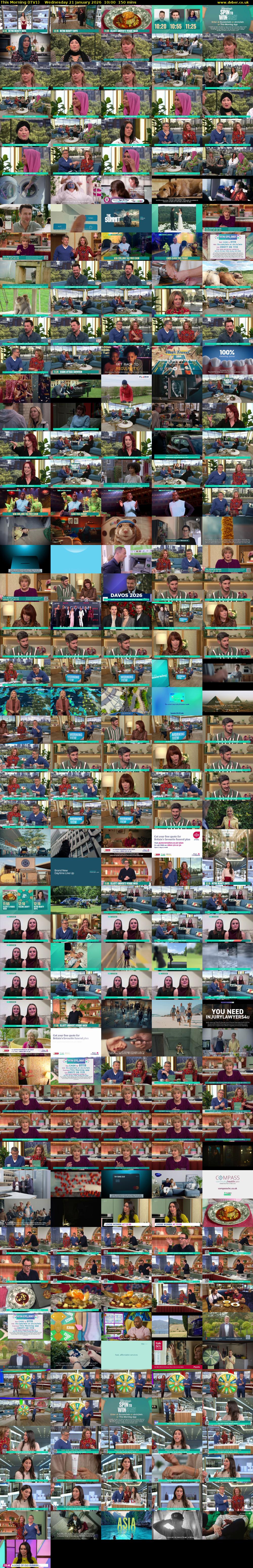 This Morning (ITV1) Wednesday 21 January 2026 10:00 - 12:30