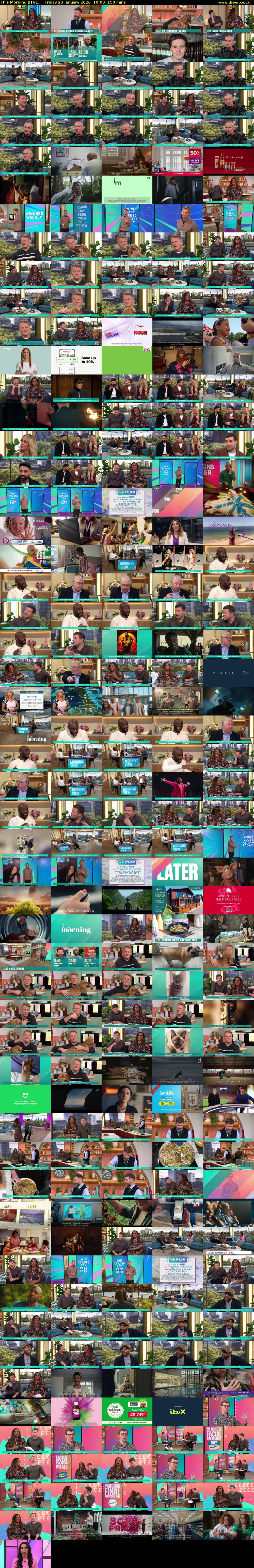 This Morning (ITV1) Friday 23 January 2026 10:00 - 12:30